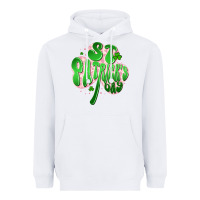 White st patricks day clover Heavyweight Hoodie - Artiststas