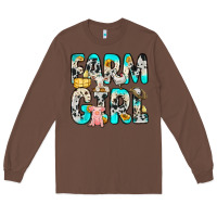 Chestnut farm girl Long Sleeve Tee - Zillion Design Studio