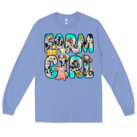 Colony Blue farm girl Long Sleeve Tee - Zillion Design Studio