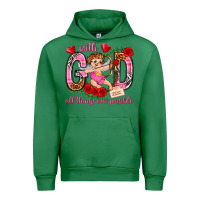 Emerald with god all things are possible Urban Hoodie - NancyCooperArtShop