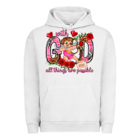 Pigment Lunar Rock with god all things are possible Urban Hoodie - NancyCooperArtShop