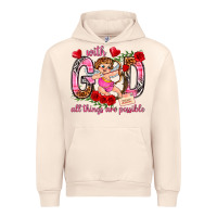 Sandshell with god all things are possible Urban Hoodie - NancyCooperArtShop