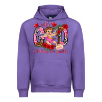 Tulip with god all things are possible Urban Hoodie - NancyCooperArtShop