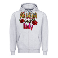 Heather Grey abuela our lady Zipper Hoodie - CTS Tumbler Store