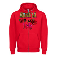 Red abuela our lady Zipper Hoodie - CTS Tumbler Store