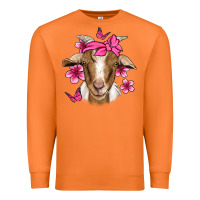 Carrot pink floral bandana goat Premium Sweatshirt - Jasminsmagicworld