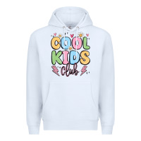 White cool kids club Premium Hoodie - MaliasSmallBusiness
