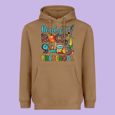 Ready To Rock Preschool Heavyweight Hoodie Designed By Jahusdesignshop