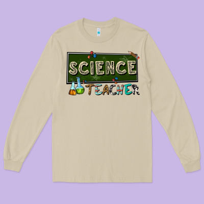 Science Teacher Long Sleeve Tee Designed By Texasbilliewilder