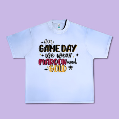 Urban Heavy Tee on game day we wear maroon and gold