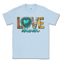 Dusty Blue love mom western Classic Tee - texasbilliewilder