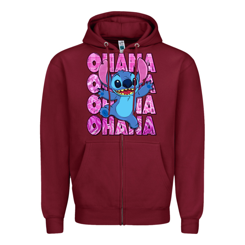 Ohana Stitch Zipper Hoodie by Zillion Design Studio | Teevron