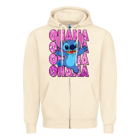 Sandshell ohana stitch Zipper Hoodie - Zillion Design Studio