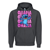 Smoke ohana stitch Zipper Hoodie - Zillion Design Studio