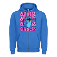 True Royal ohana stitch Zipper Hoodie - Zillion Design Studio