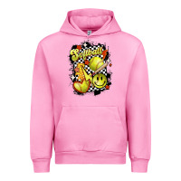 Fuchsia Pink vintage softball Urban Hoodie - MaliasSmallBusiness