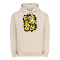 Pigment French Oak vintage softball Urban Hoodie - MaliasSmallBusiness