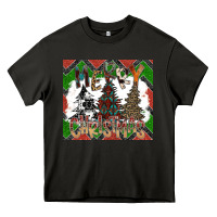 Asphalt merry Christmas Heavy Core Tee - CowhideDigitalArt