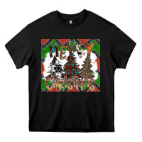 Black merry Christmas Heavy Core Tee - CowhideDigitalArt