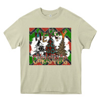 Mossy merry Christmas Heavy Core Tee - CowhideDigitalArt