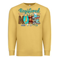 Antique Gold registered nurse Premium Sweatshirt - BundleAndBundleShop