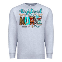 Heather Grey registered nurse Premium Sweatshirt - BundleAndBundleShop