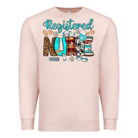 Pale Pink registered nurse Premium Sweatshirt - BundleAndBundleShop