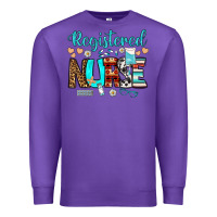 Purple registered nurse Premium Sweatshirt - BundleAndBundleShop