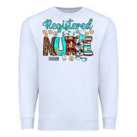 White registered nurse Premium Sweatshirt - BundleAndBundleShop