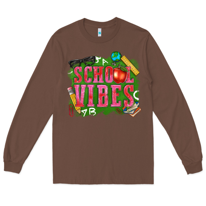 School Vibes Long Sleeve Tee by texasbilliewilder | Teevron