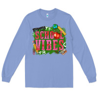 Colony Blue school vibes Long Sleeve Tee - texasbilliewilder
