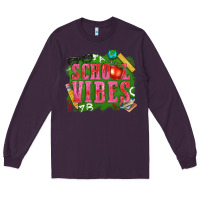 Plum school vibes Long Sleeve Tee - texasbilliewilder