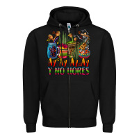 Black ay ay ay ay canta y no llores coffee cups Zipper Hoodie - CTS Tumbler Store