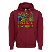 Burgundy ay ay ay ay canta y no llores coffee cups Zipper Hoodie - CTS Tumbler Store
