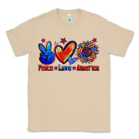 Mushroom peace love america Classic Tee - Zillion Design Studio