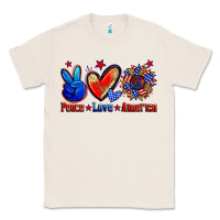 Natural peace love america Classic Tee - Zillion Design Studio