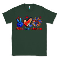 Sports Green peace love america Classic Tee - Zillion Design Studio