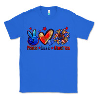 True Royal peace love america Classic Tee - Zillion Design Studio