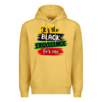 Antique Gold it s the black excellence for me Premium Hoodie - MaliasSmallBusiness