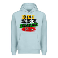 Blue Mist it s the black excellence for me Premium Hoodie - MaliasSmallBusiness