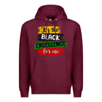 Burgundy it s the black excellence for me Premium Hoodie - MaliasSmallBusiness
