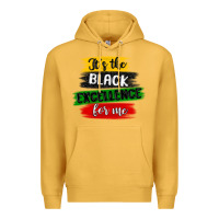 Mustard it s the black excellence for me Premium Hoodie - MaliasSmallBusiness