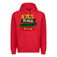 Red it s the black excellence for me Premium Hoodie - MaliasSmallBusiness