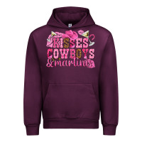 Mauve Wine kisses cowboys martinis Urban Hoodie - NancyCooperArtShop