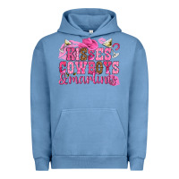 Pigment Pebble Blue kisses cowboys martinis Urban Hoodie - NancyCooperArtShop