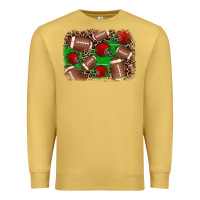 Antique Gold american football helmet background Premium Sweatshirt - JahusDesignShop