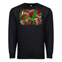 Black american football helmet background Premium Sweatshirt - JahusDesignShop