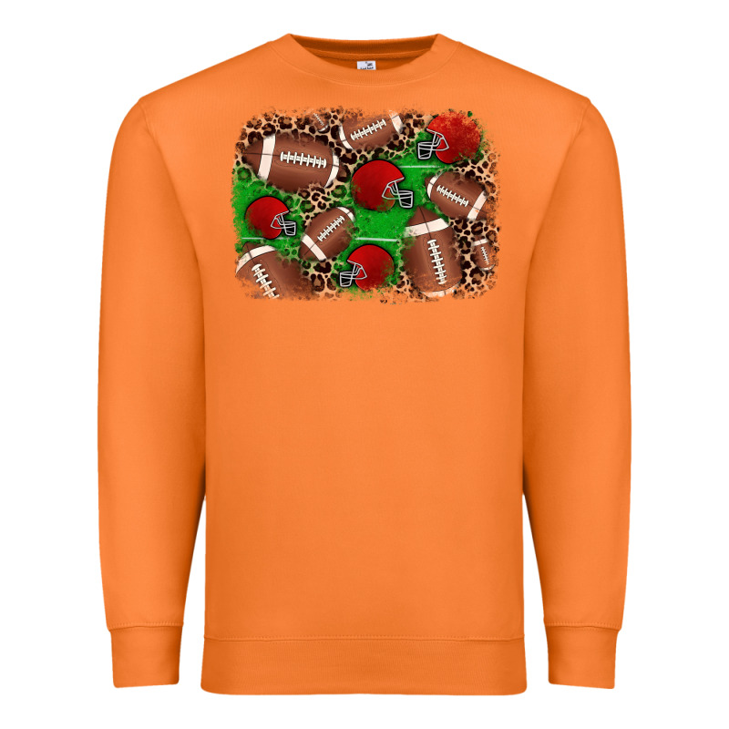 American Football Helmet Background Premium Sweatshirt by JahusDesignShop | Teevron