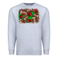 Heather Grey american football helmet background Premium Sweatshirt - JahusDesignShop