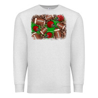 Oatmeal Heather american football helmet background Premium Sweatshirt - JahusDesignShop